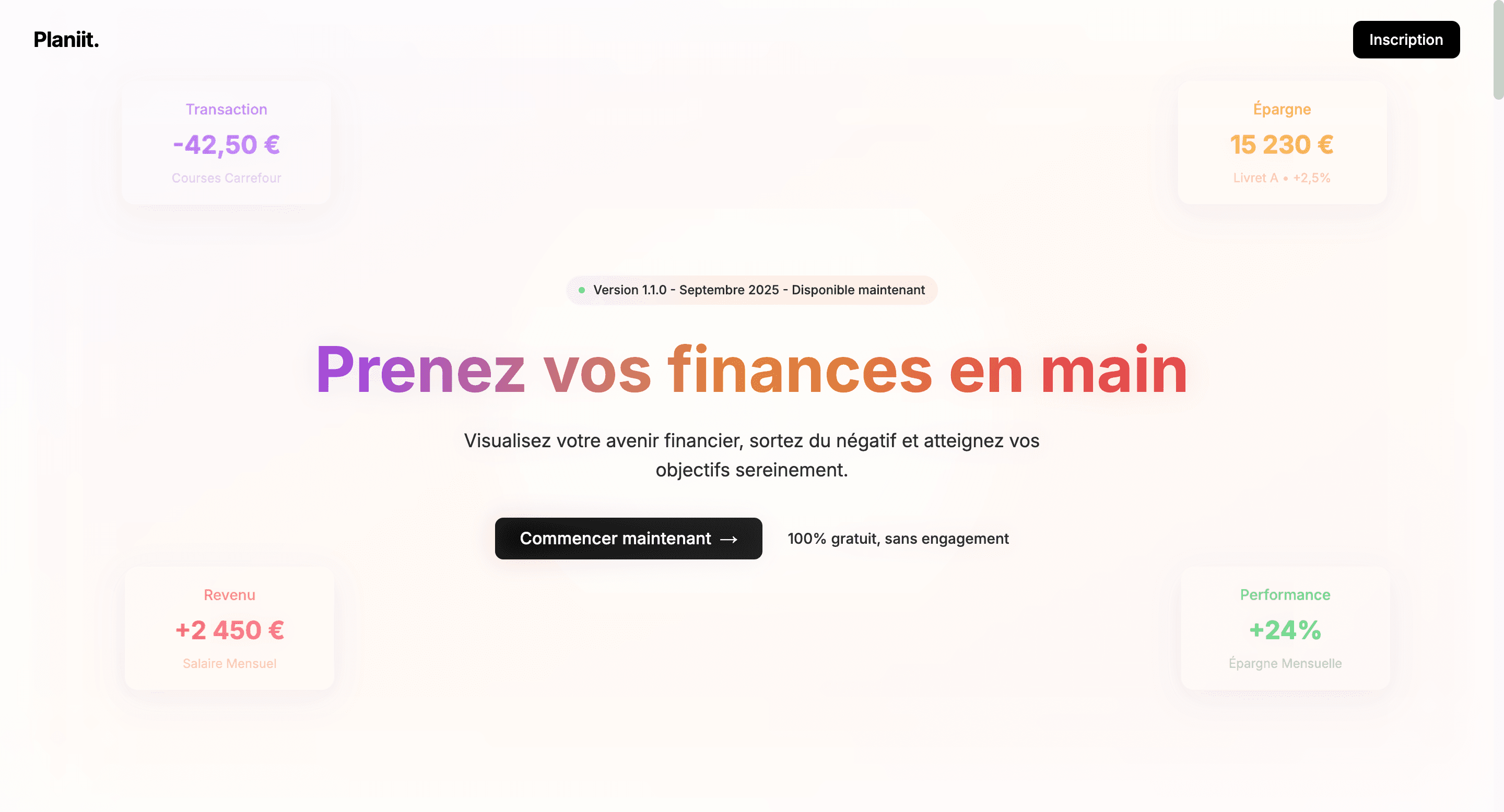 Planiit — Application de gestion budgétaire
