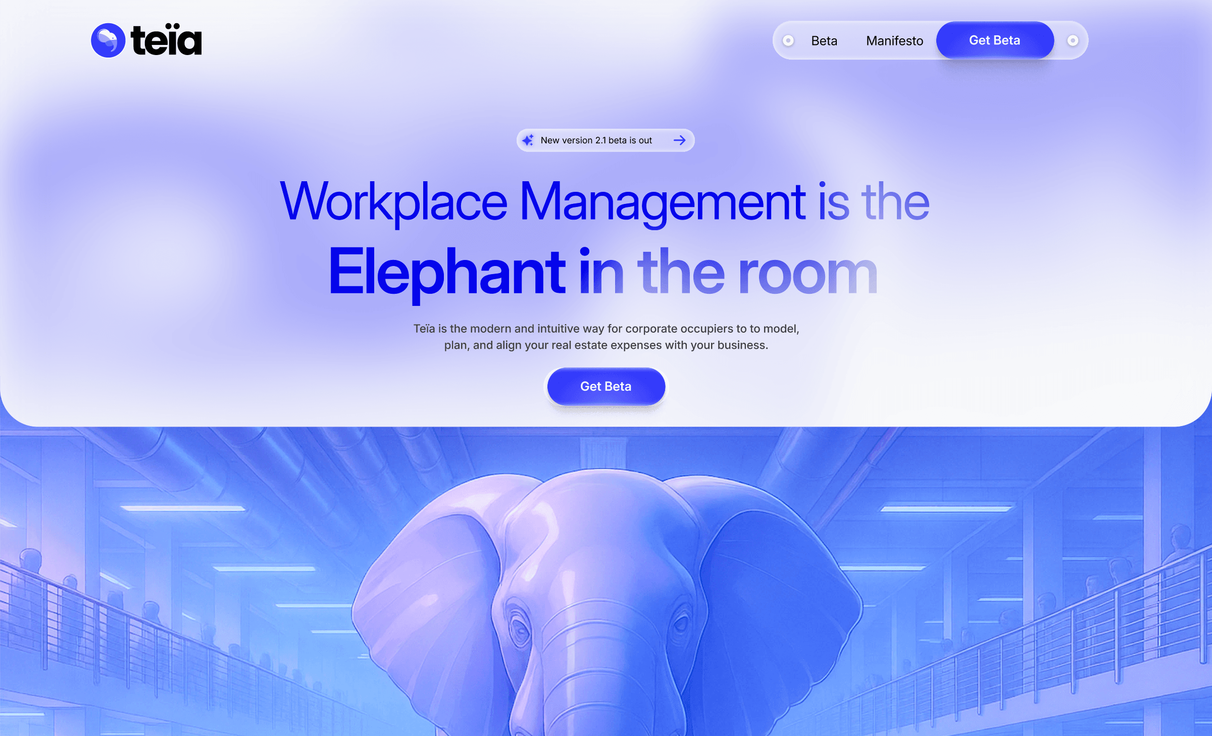 Teia — Landing SaaS workplace