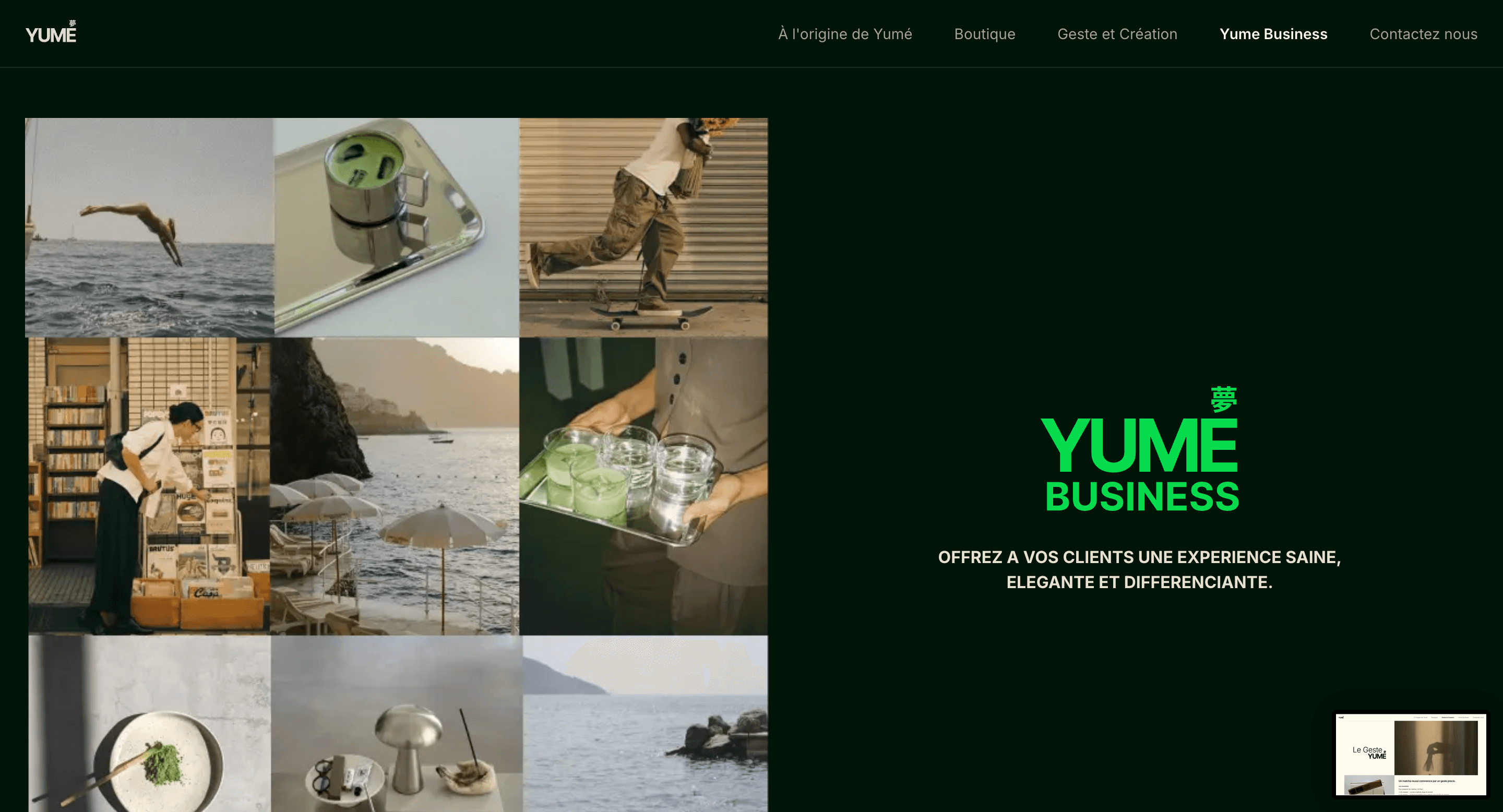 Yumé — Refonte SEO & migration Next.js